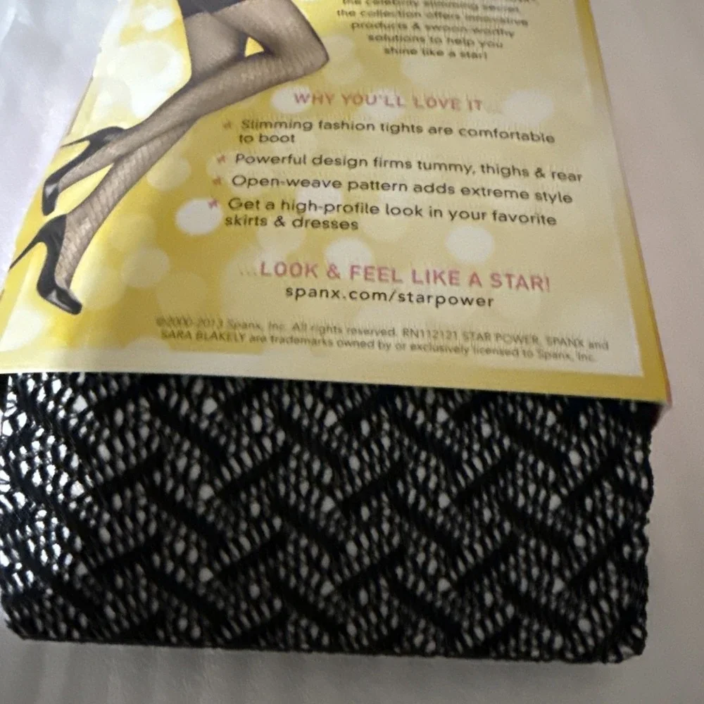 Lot of 4 STAR by Spanx Enter-Stage Shaping Tights Size C Mixed Pattern NIP
